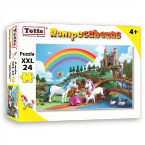 T300 Rompecabezas Familia de Unicornios 24 Piezas XXL