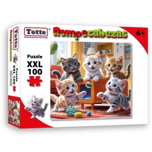 T405 Rompecabezas Gatitos Jugando 100 Piezas XXL